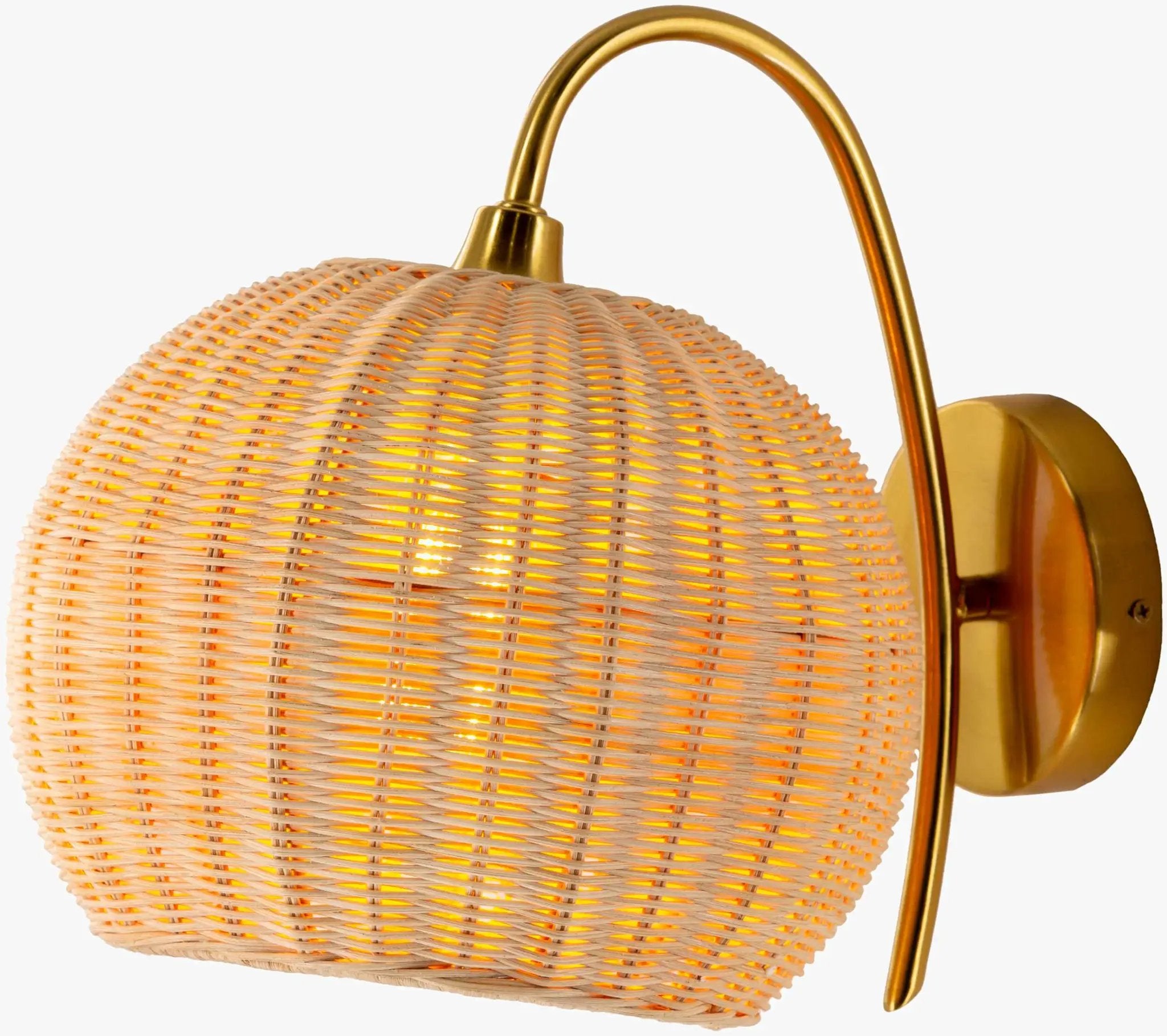 Hindang Rattan Wall Sconces by Boutique Rugs