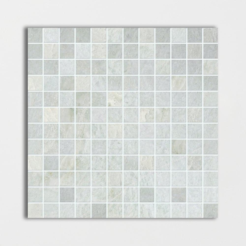 Ming Green Polished 1x1 Marble Mosaics 12x12 Marble Polished 12x12 Mosaics