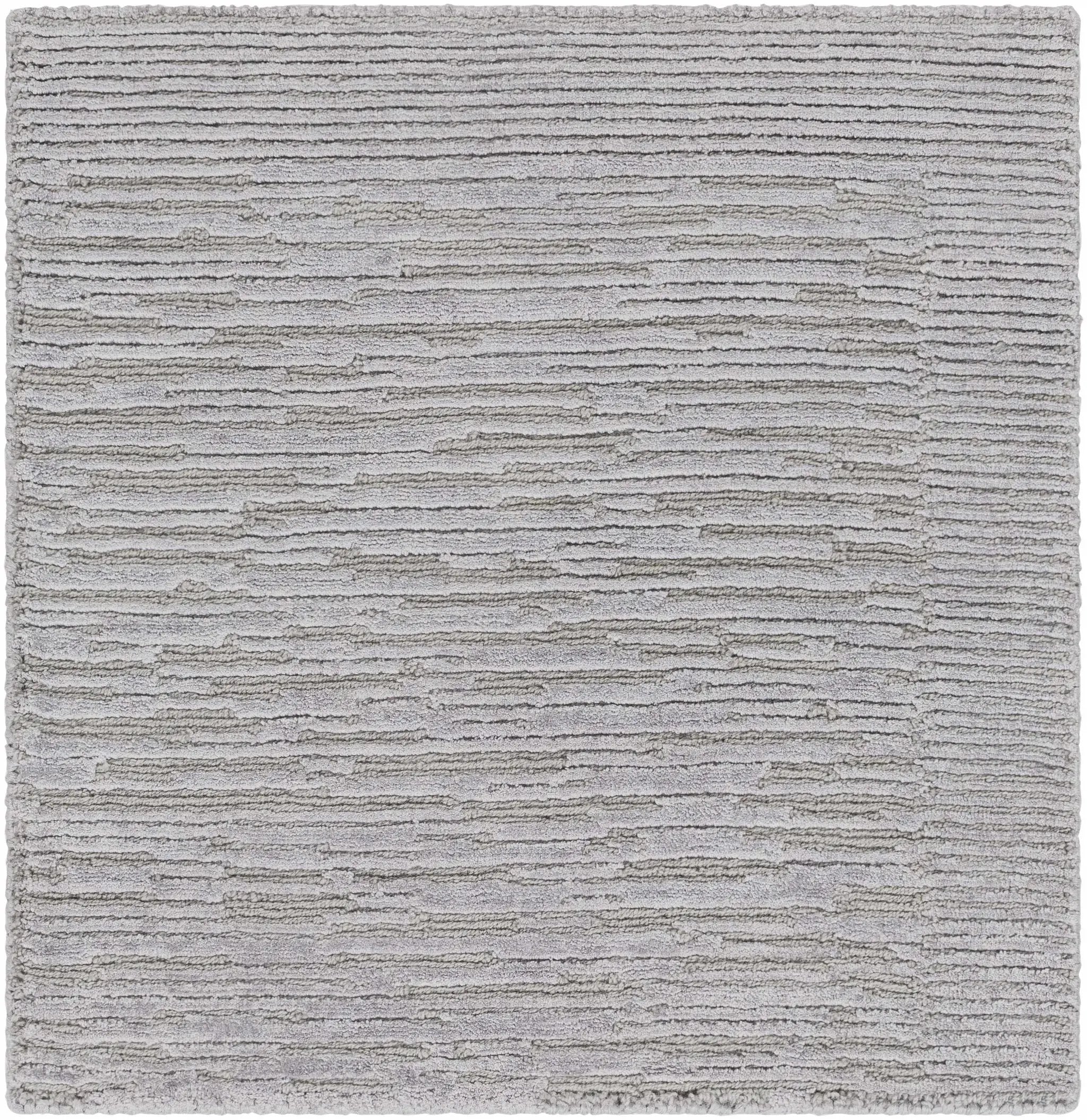 Mardi Silver Premium Wool&Silk Area Rug - Clearance by Boutique Rugs