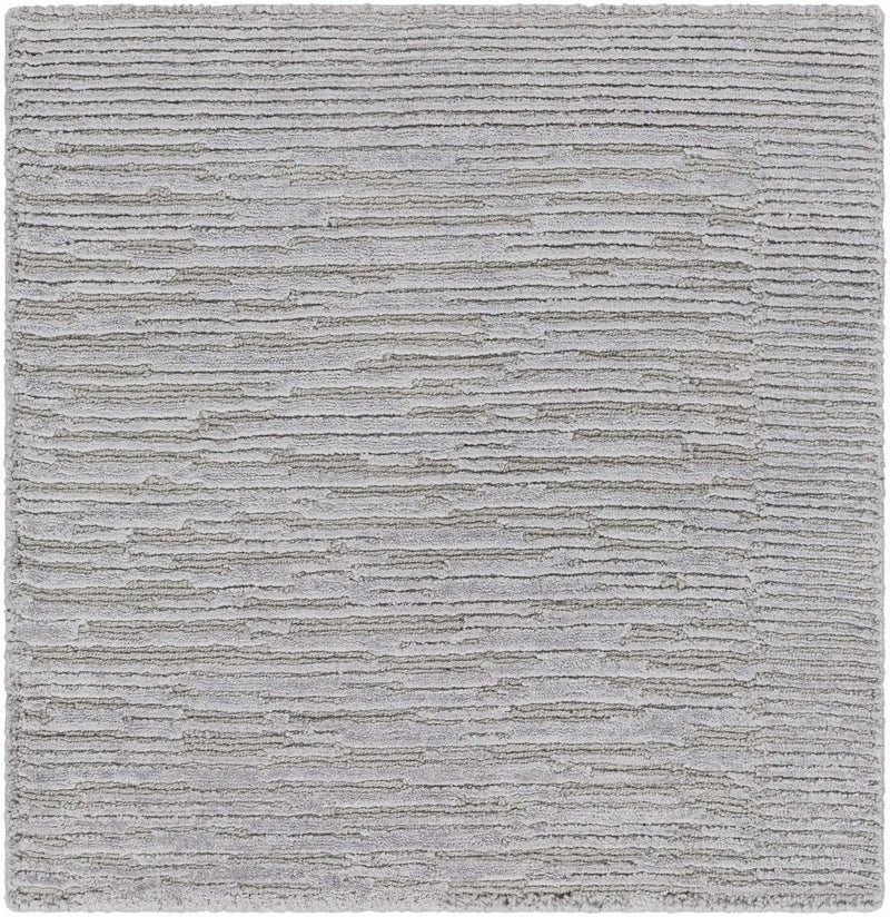 Mardi Silver Premium Wool&Silk Area Rug - Clearance by Boutique Rugs