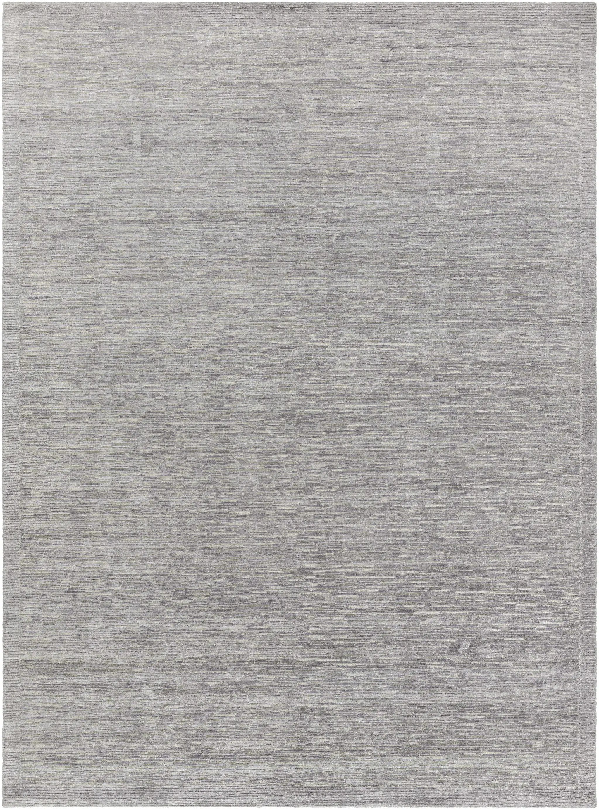 Mardi Silver Premium Wool&Silk Area Rug - Clearance by Boutique Rugs