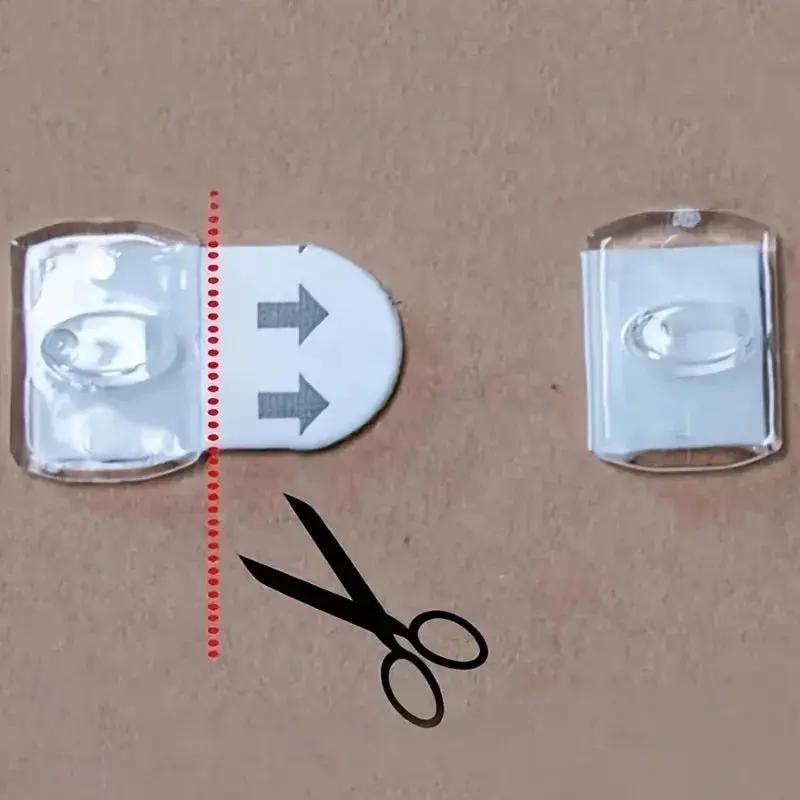 Mini Plastic Self-Adhesive Hooks - Strong & Traceless for Indoor/Outdoor Decor by House Of Avana