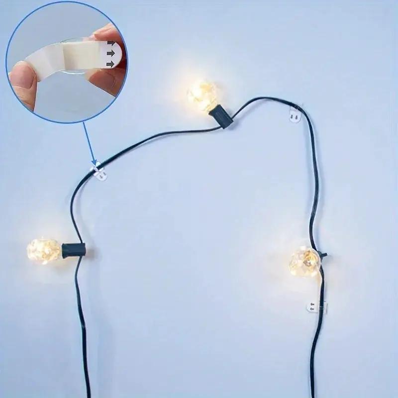 Mini Plastic Self-Adhesive Hooks - Strong & Traceless for Indoor/Outdoor Decor by House Of Avana