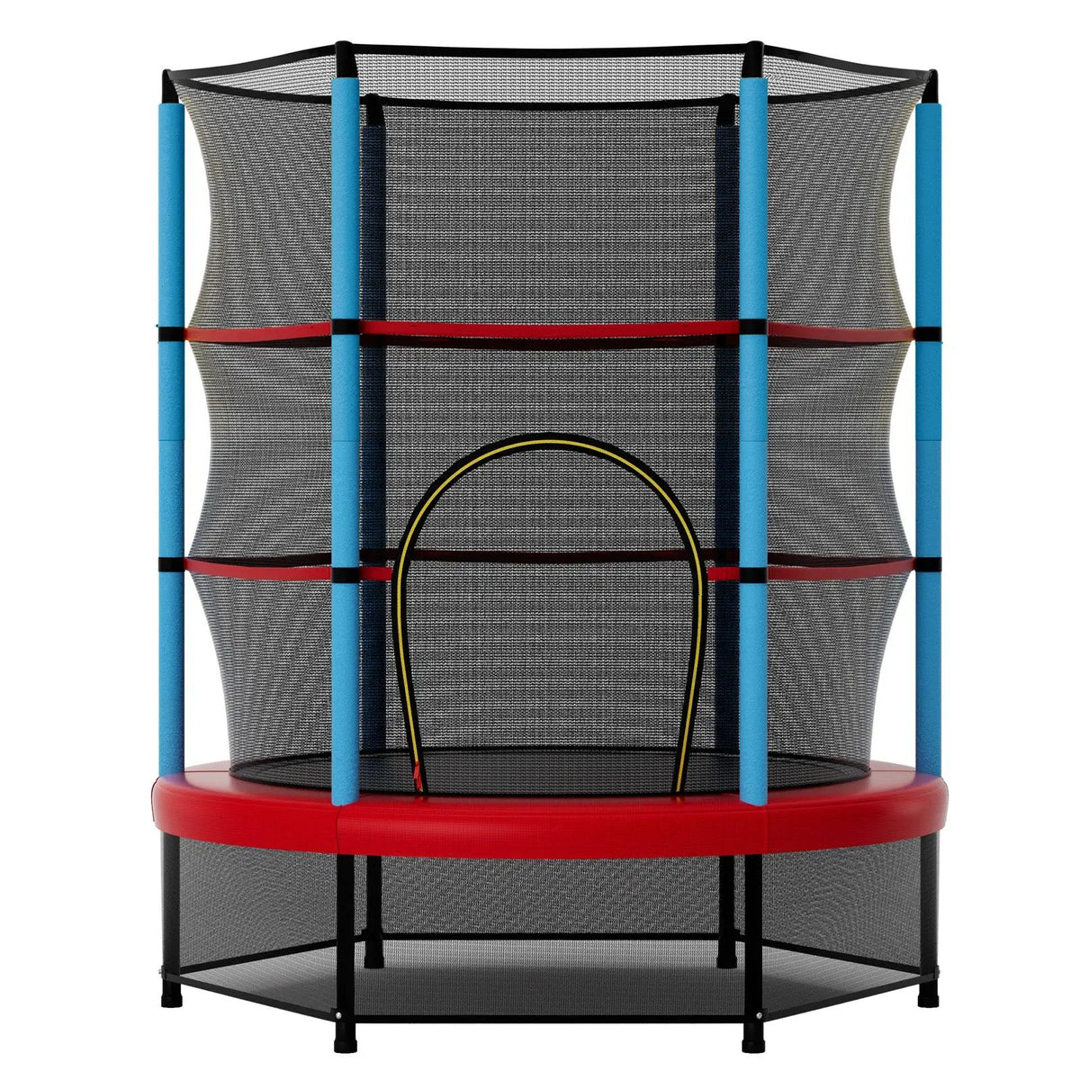 55 Inch Mini Trampoline for Kids with Safety Enclosure Net for Indoor Outdoor by DirectDeals