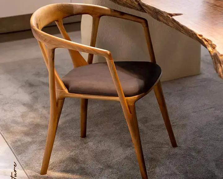 Luxury Premium Solid Walnut Chair - Italian Style by Gizz