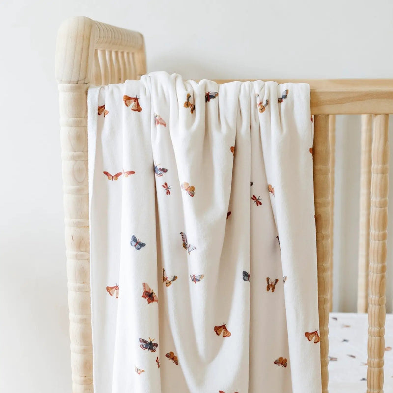 Minky Stretch Luxe Swaddle Blanket by HouseOfZazla
