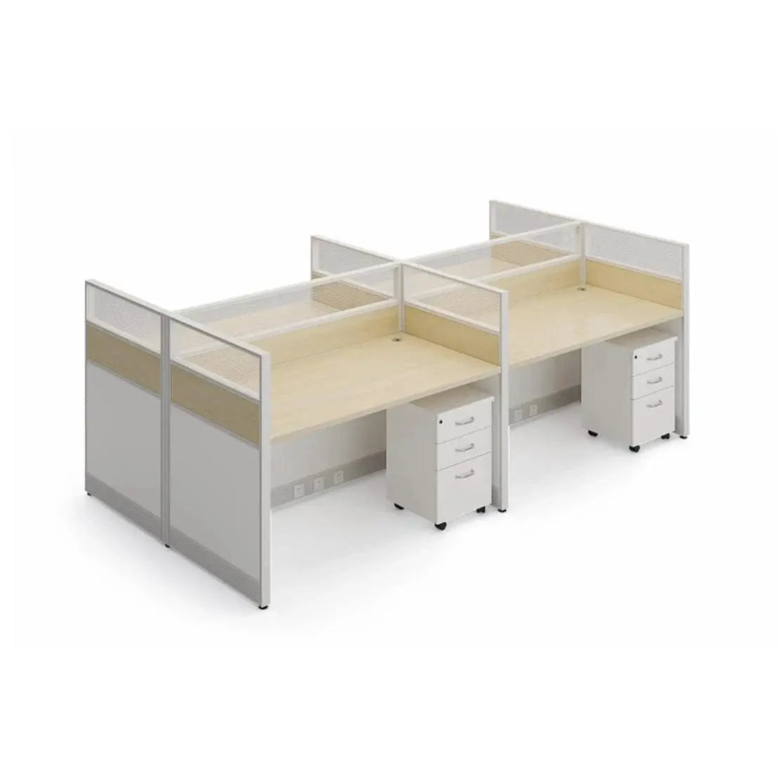 Corven · Straight Workstation Cubicle, White by Arc Grove