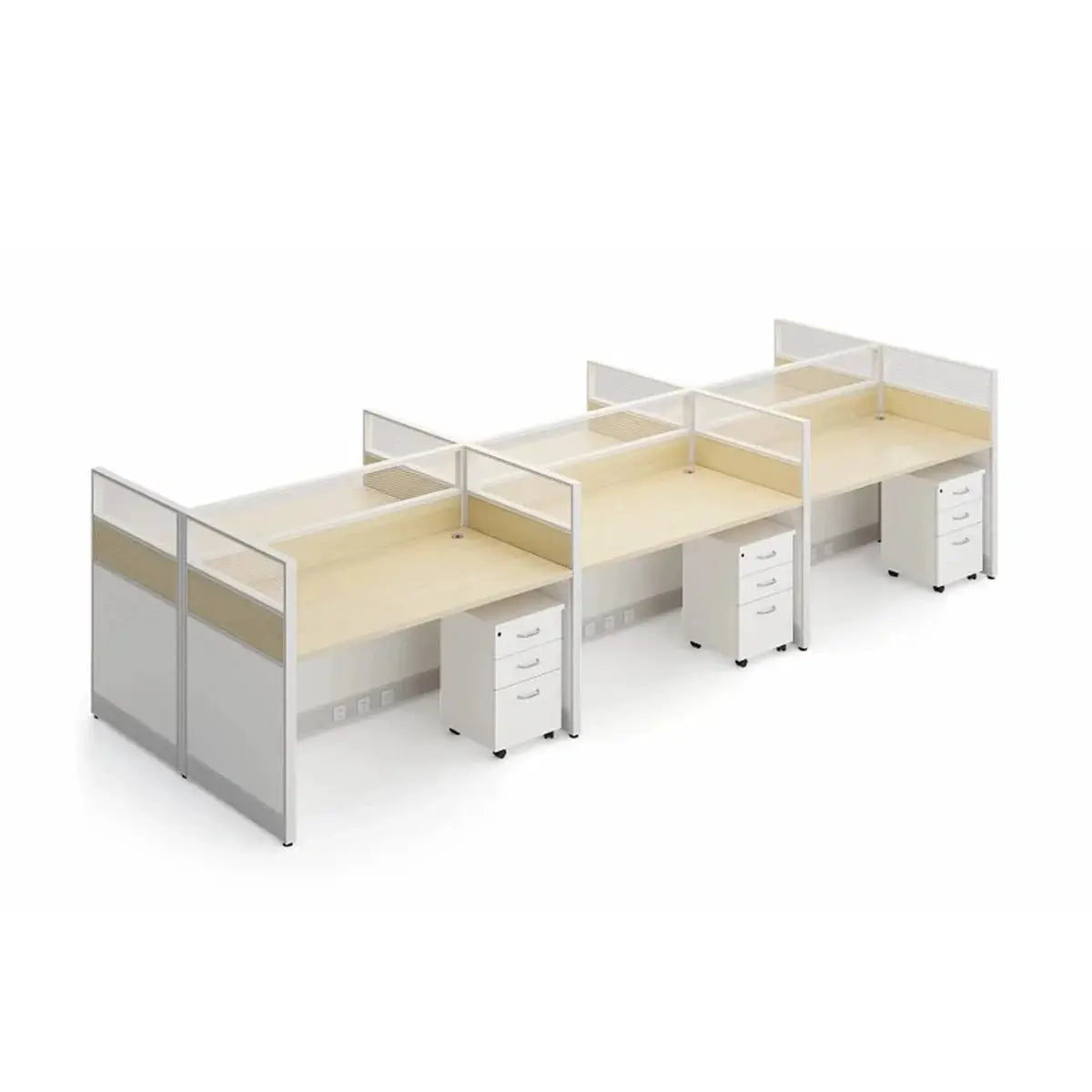 Corven · Straight Workstation Cubicle, White by Arc Grove