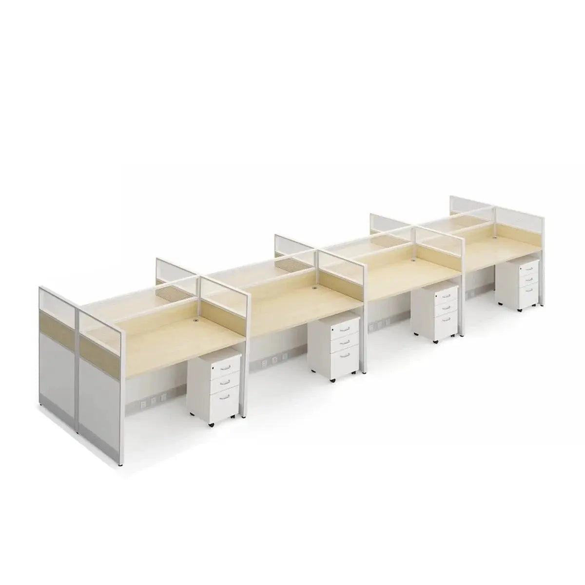 Corven · Straight Workstation Cubicle, White by Arc Grove