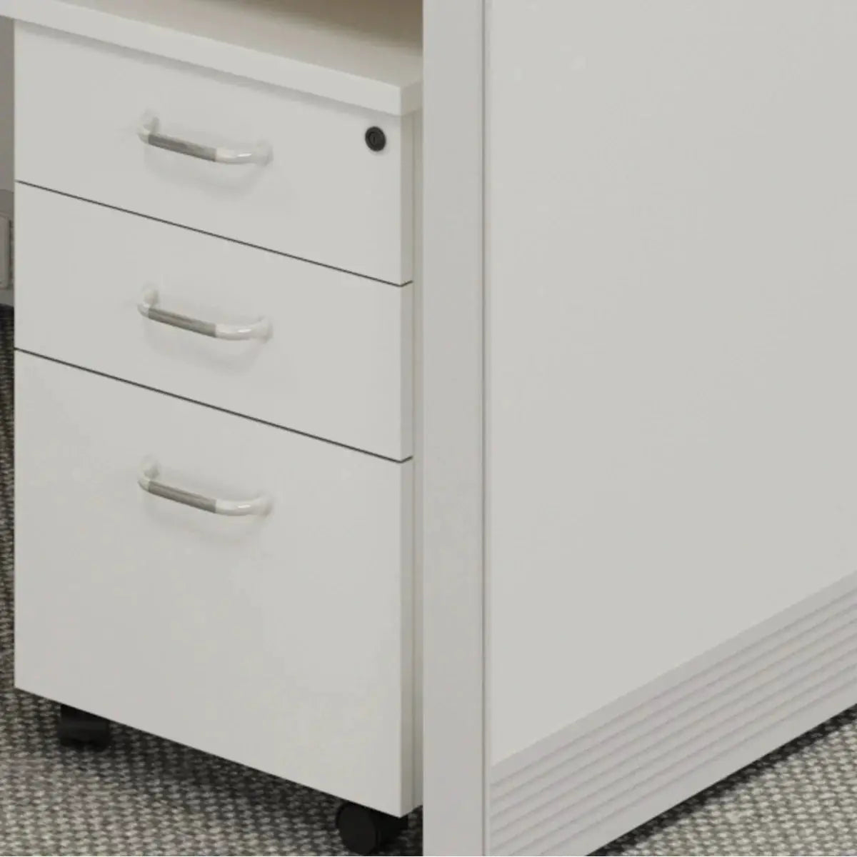 Corven · Straight Workstation Cubicle, White by Arc Grove