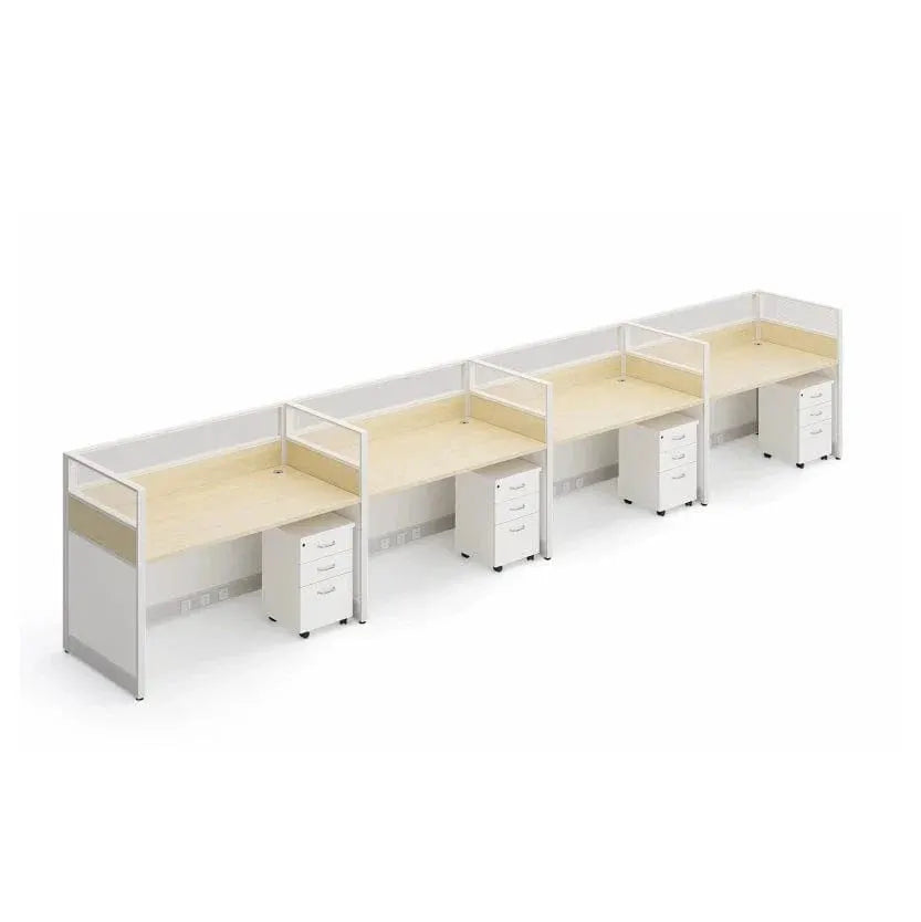 Corven · Straight Workstation Cubicle, White by Arc Grove