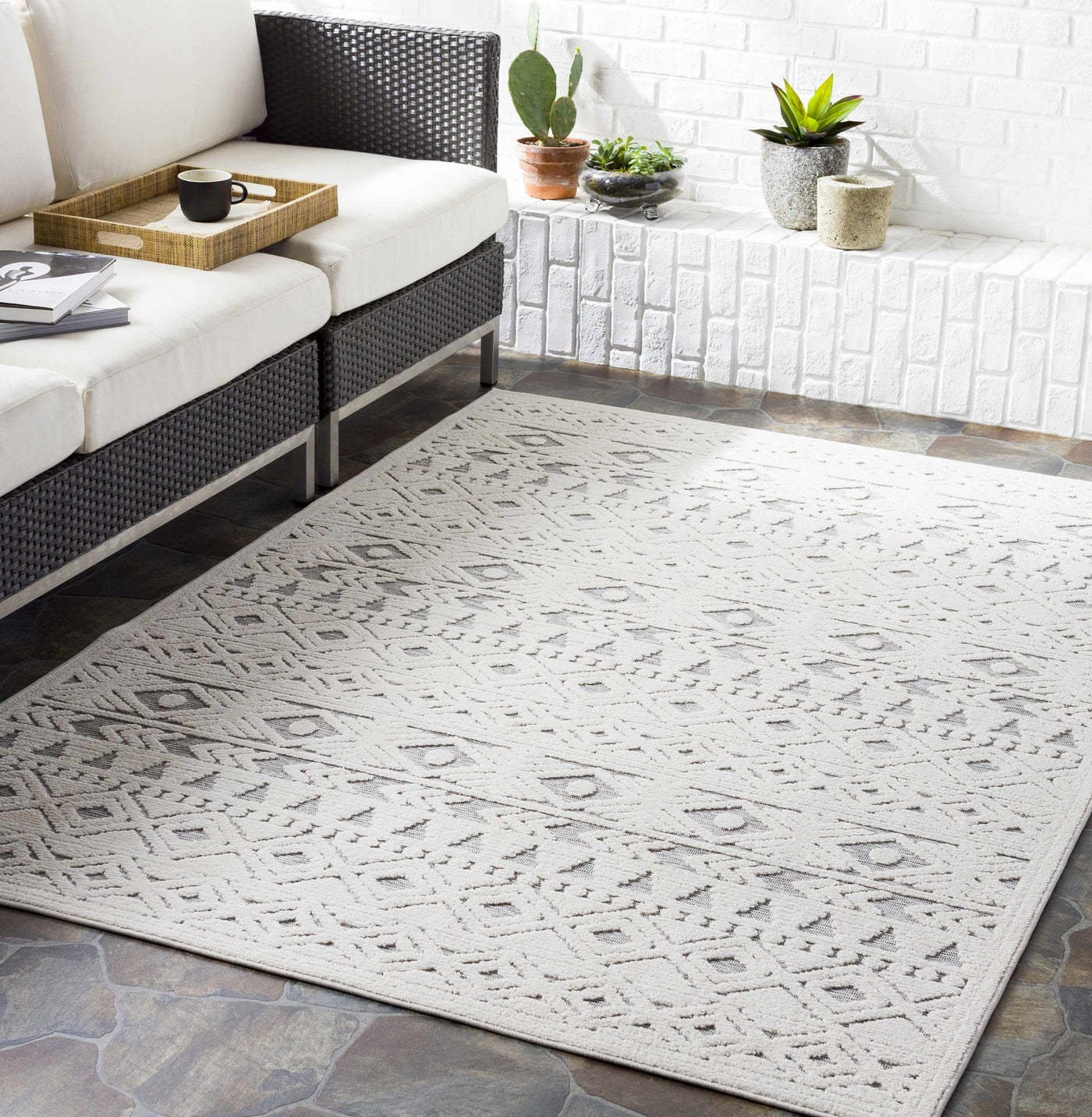 Mirani 3D Outdoor Area Rug - Clearance by Boutique Rugs