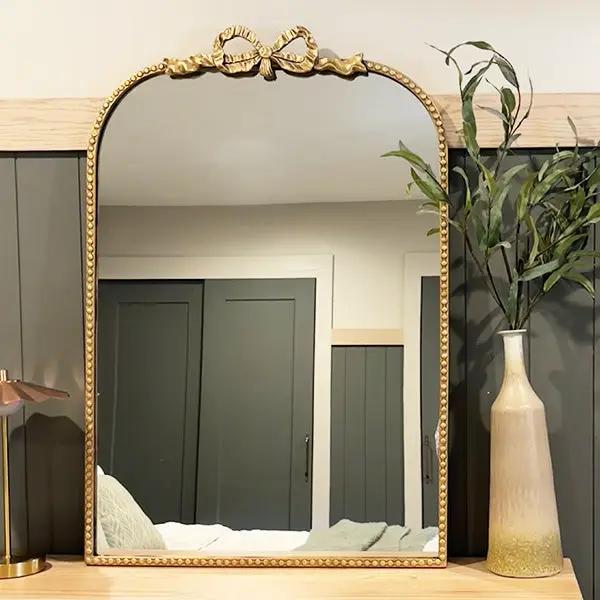 Antique Gold Bow Mirror, Choose Your Size by Decor Steals