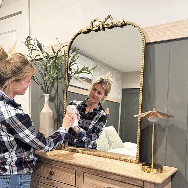 Antique Gold Bow Mirror, Choose Your Size by Decor Steals