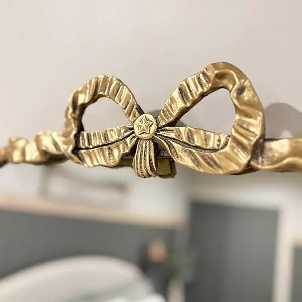 Antique Gold Bow Mirror, Choose Your Size by Decor Steals