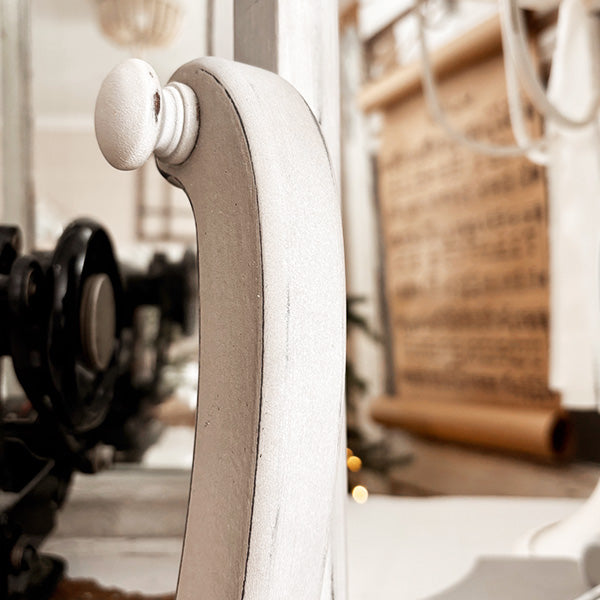 Distressed White Adjustable Wood Vanity Mirror by Decor Steals