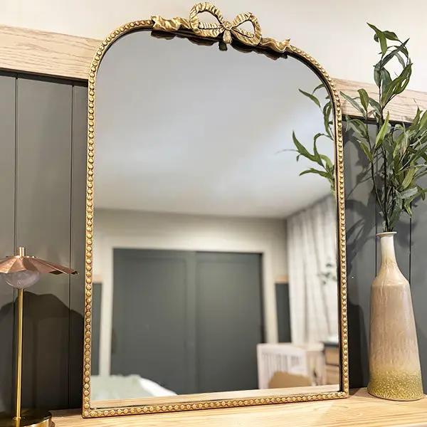 Antique Gold Bow Mirror, Choose Your Size by Decor Steals
