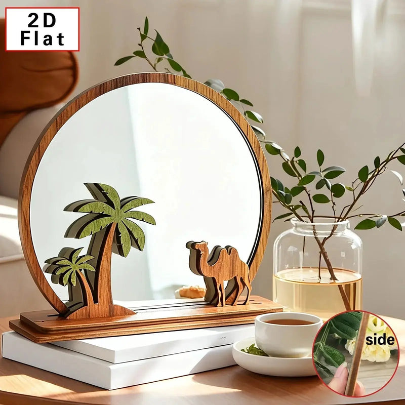 Mirror - Decorative Wooden Camel Design by House Of Avana