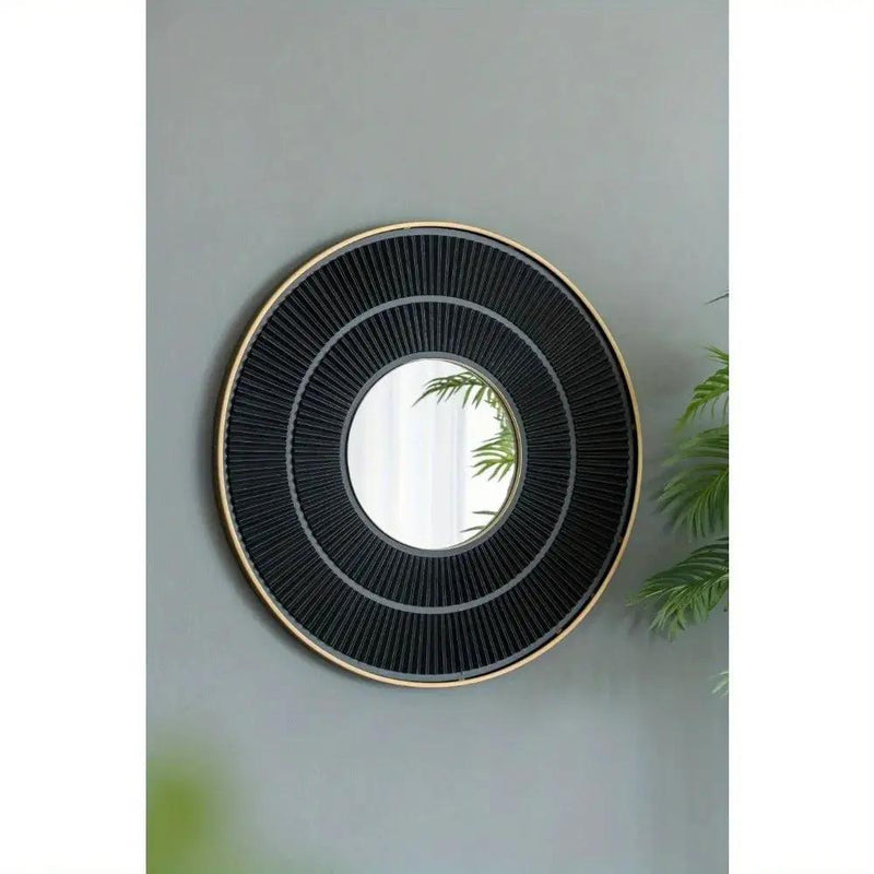 Mirror - Golden Wooden 24 Inch by House Of Avana