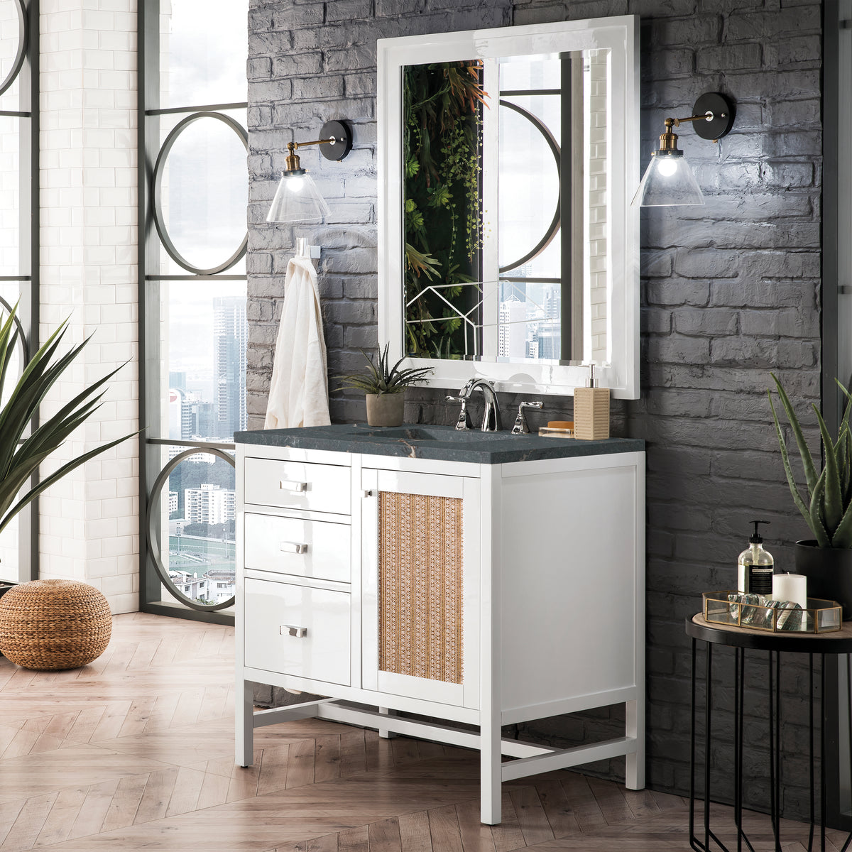 James Martin Addison 36" Single Bathroom Vanity, Glossy White, view 35