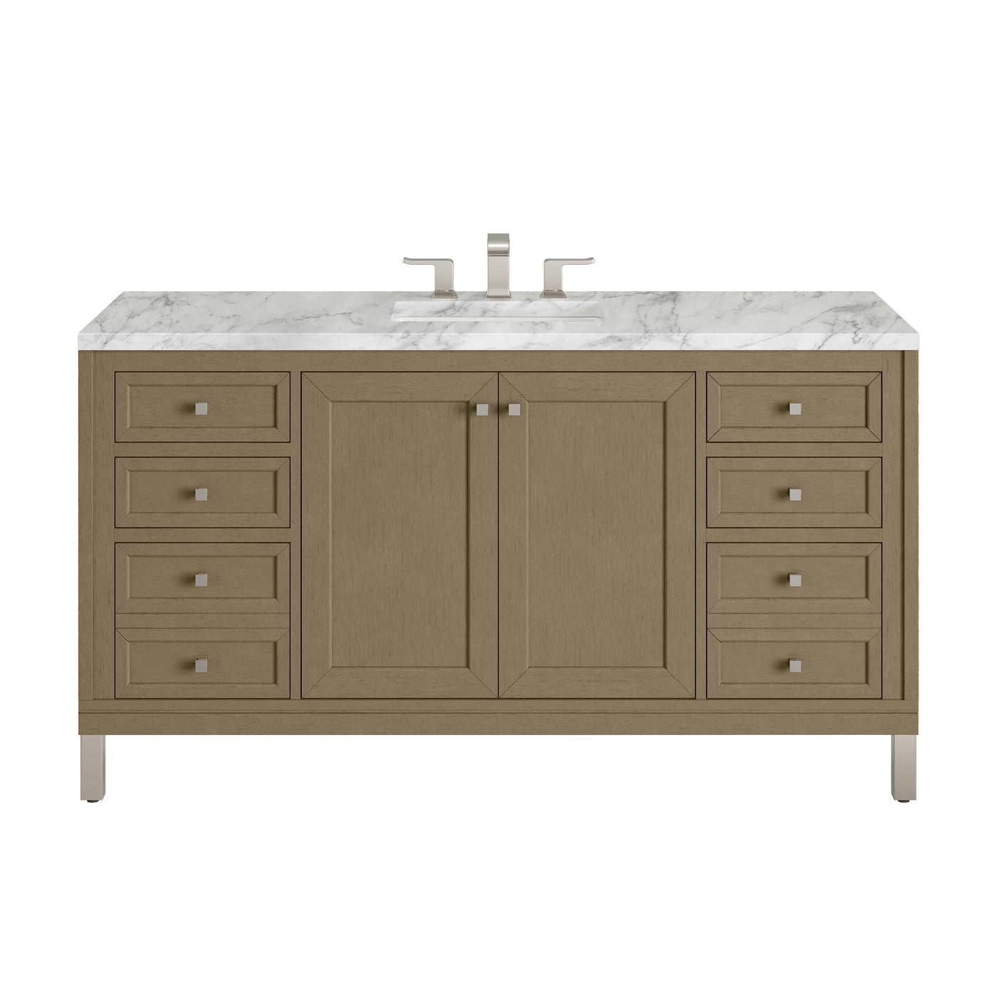 James Martin Chicago 60" Single Bathroom Vanity, Walnut Whisper by James Martin