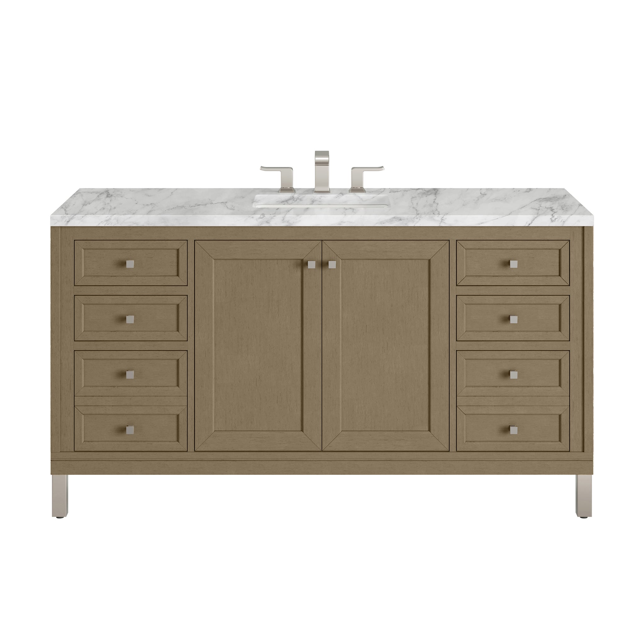 James Martin Chicago 60" Single Bathroom Vanity, Walnut Whisper by James Martin