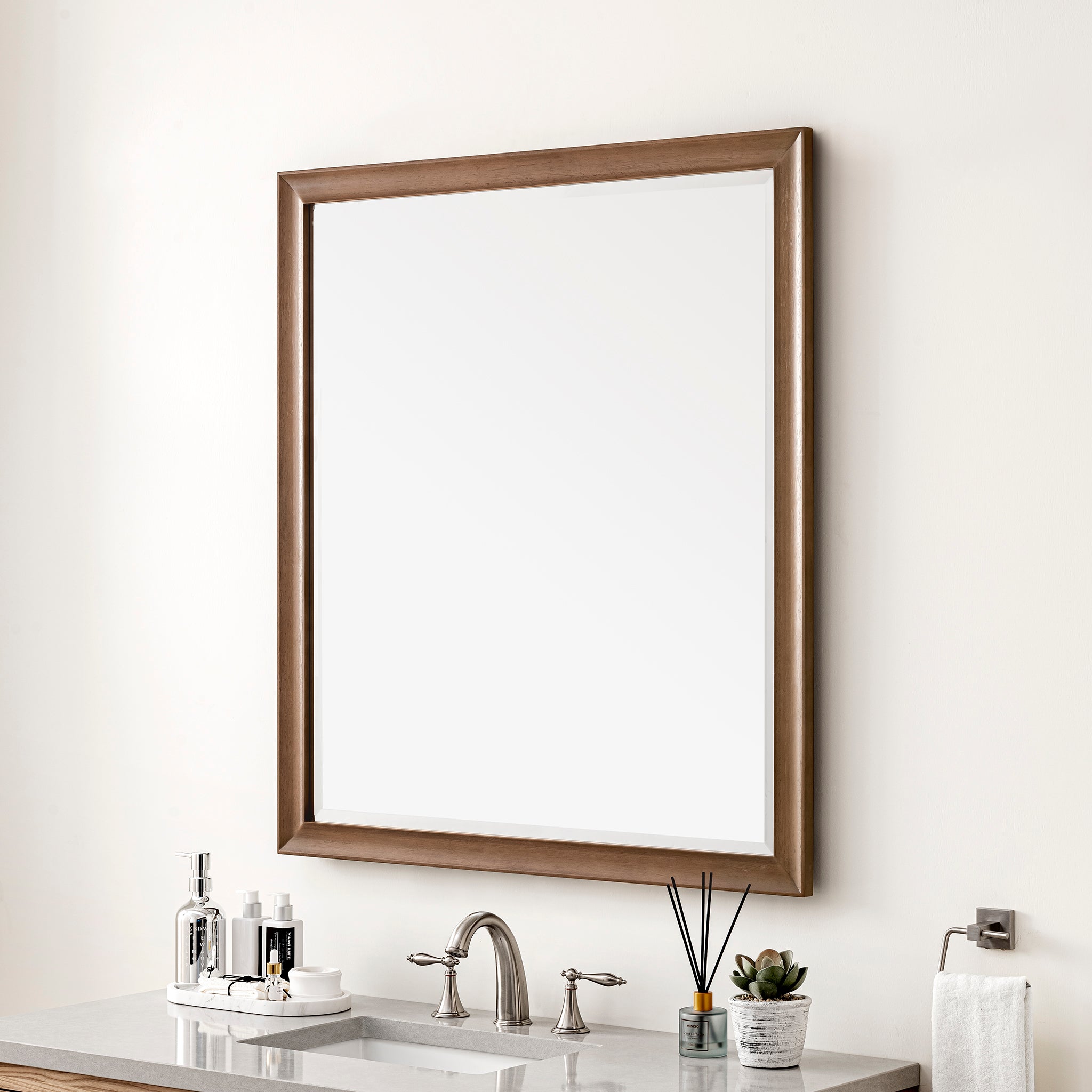 James Martin Glenbrooke 36" Mirror, Whitewashed Walnut by James Martin