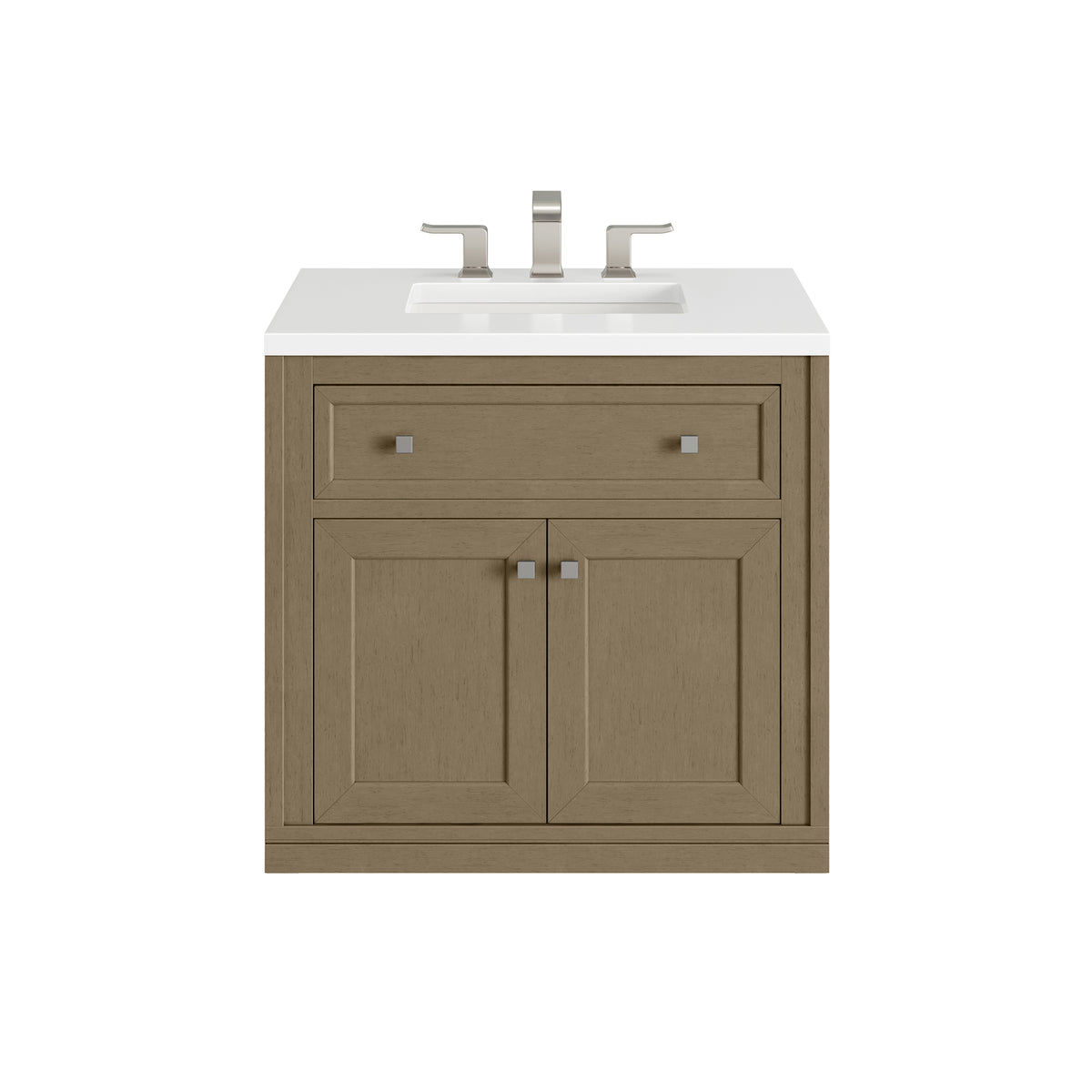 James Martin Chicago 30" Single Bathroom Vanity, Walnut Whisper, view 40
