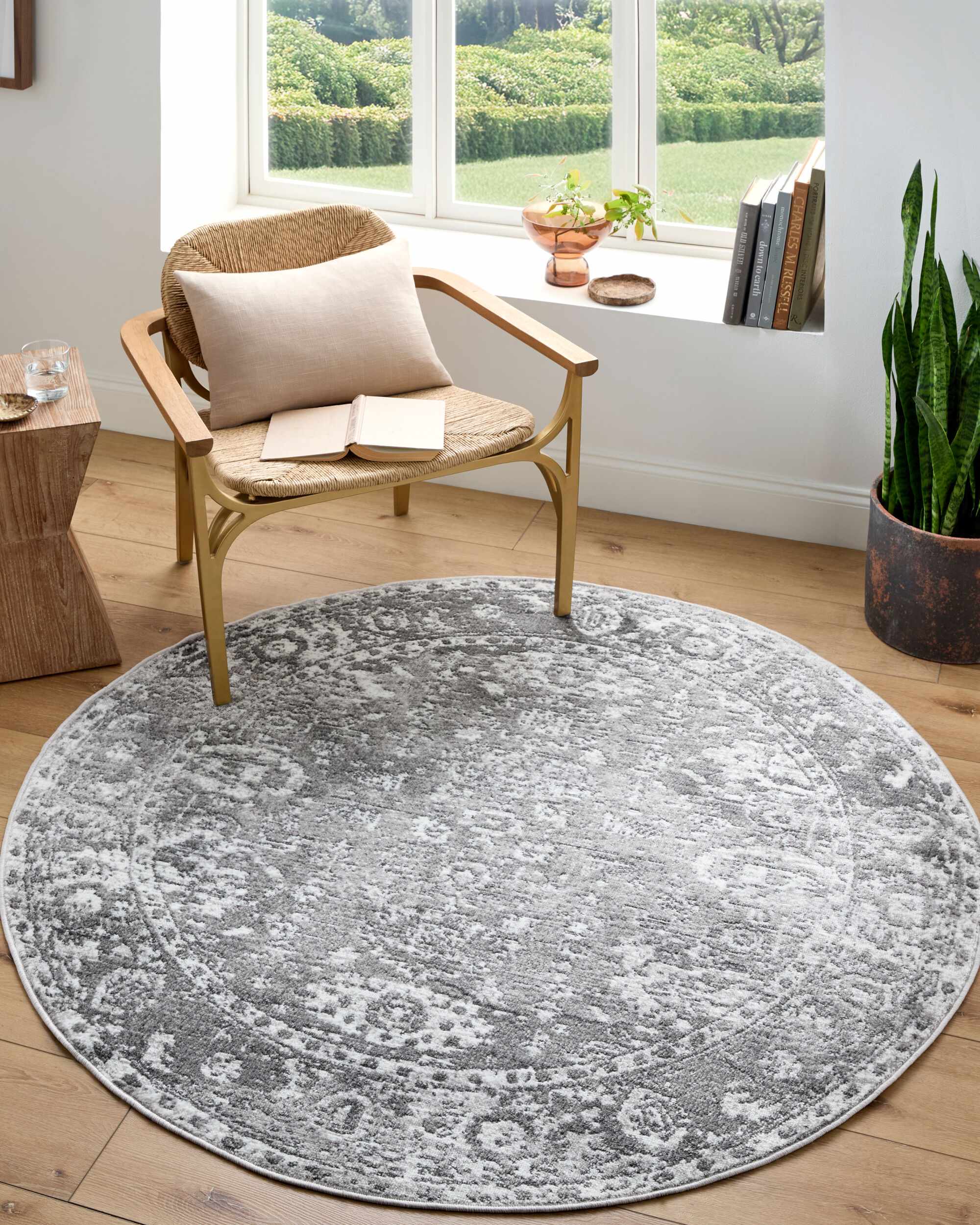 Tripp Distressed Gray Rug by Boutique Rugs