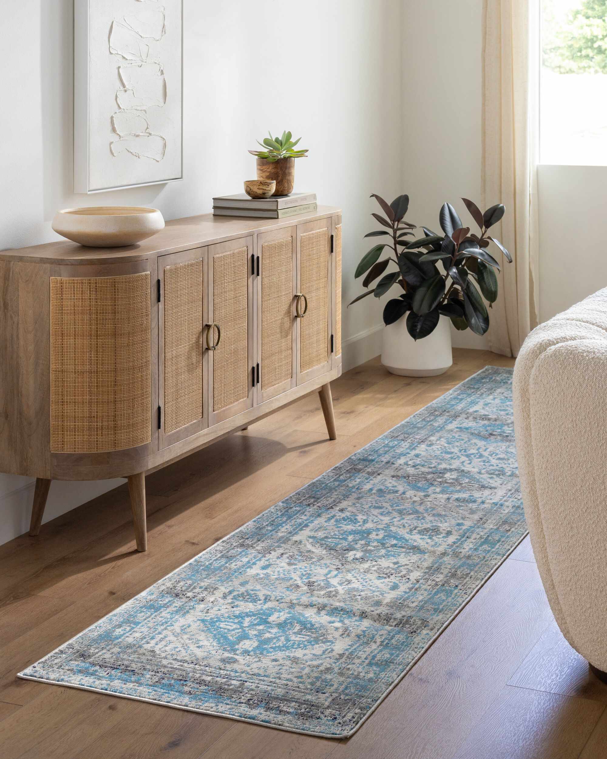 Nisula Traditional Blue Rug by Boutique Rugs