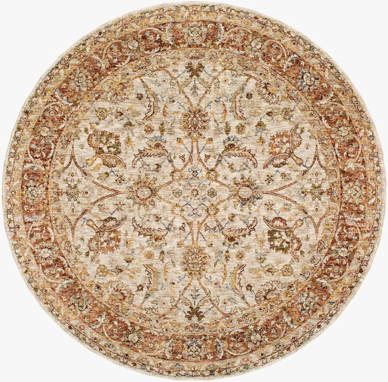 Dyan Cream Textured Rug with Fringes by Boutique Rugs