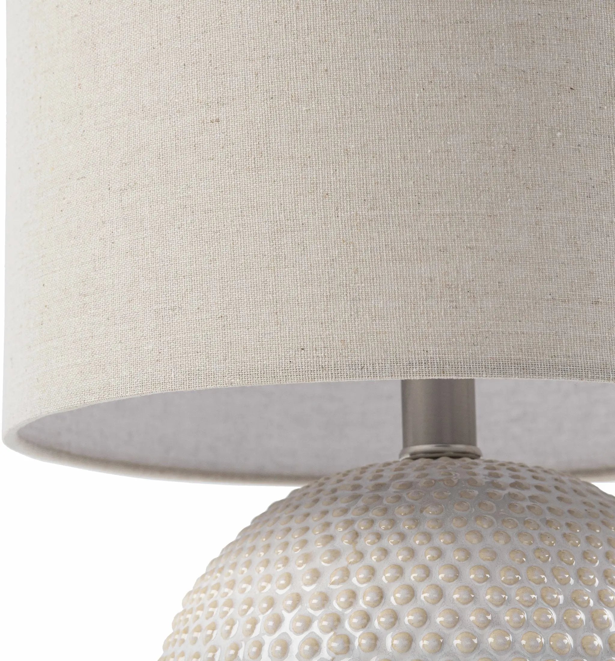 Manaloal Beige Textured Table Lamp by Boutique Rugs