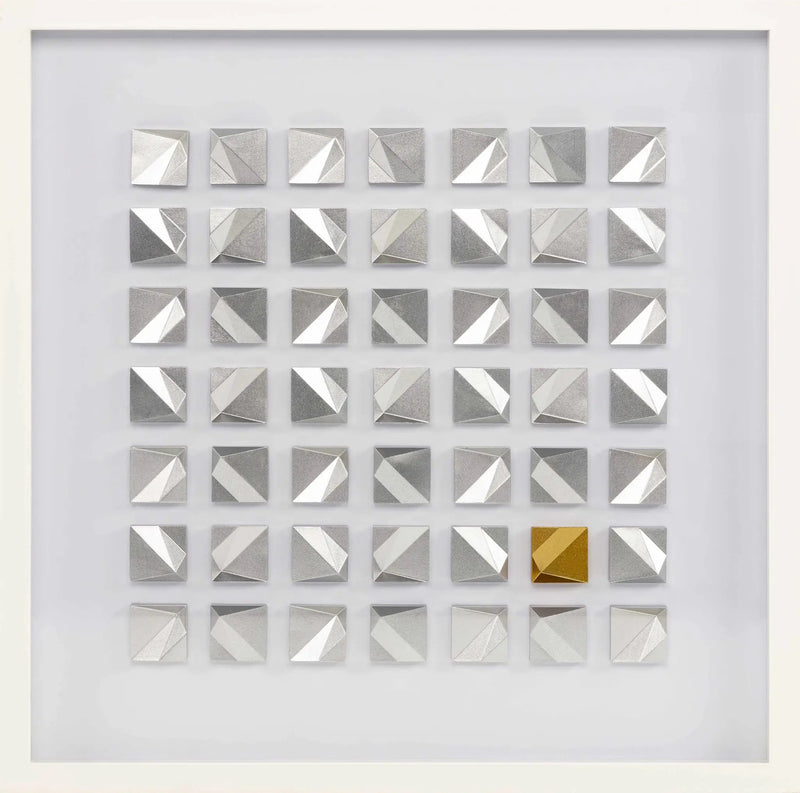 Mountainaire Silver Facet Wall Art - Clearance by Boutique Rugs