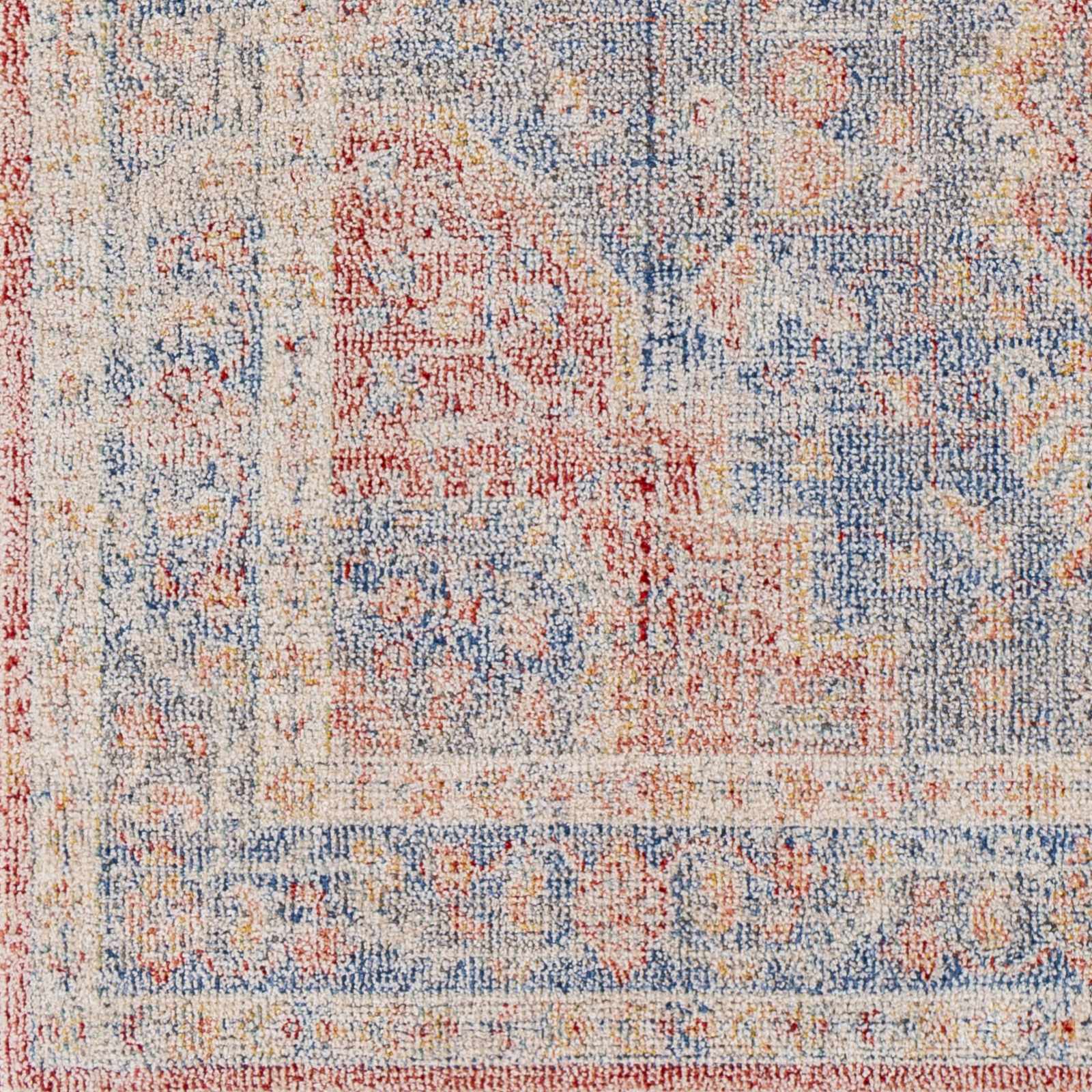 Akio Red & Blue Area Rug - Clearance by Boutique Rugs