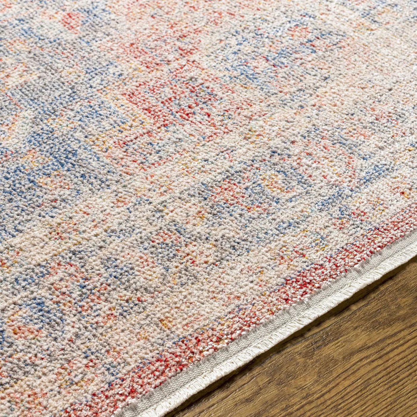 Akio Red & Blue Area Rug - Clearance by Boutique Rugs