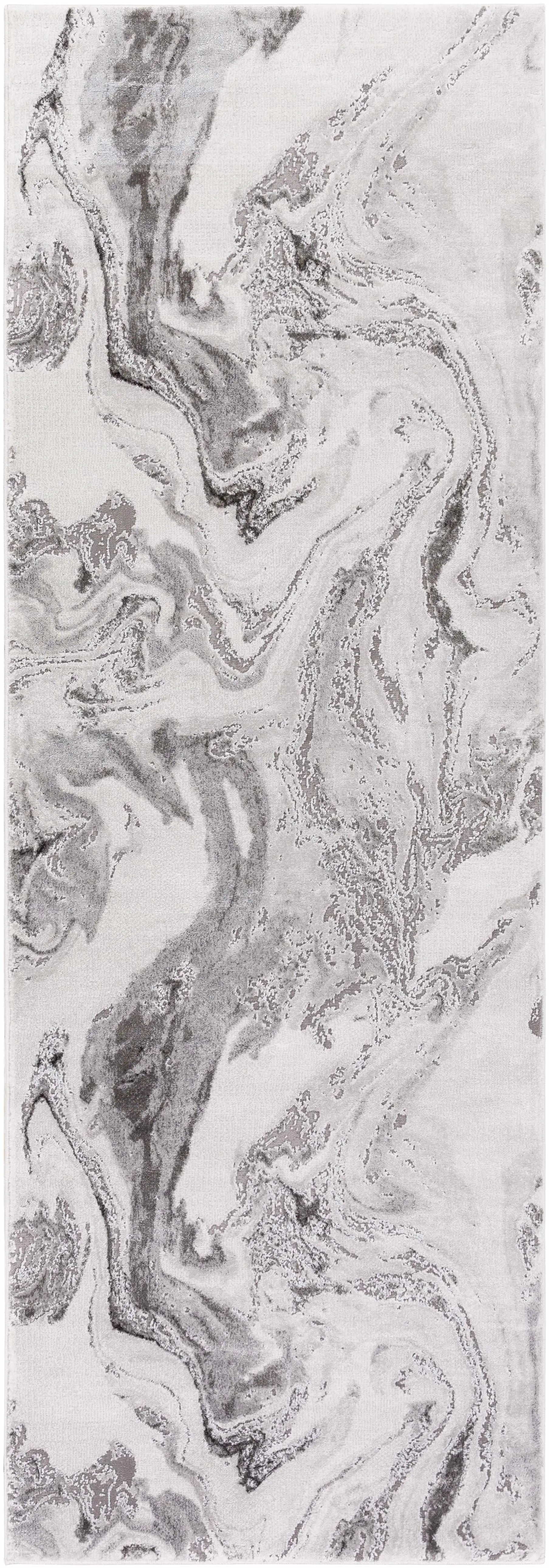 Moana Charcoal Marble Rug by Boutique Rugs