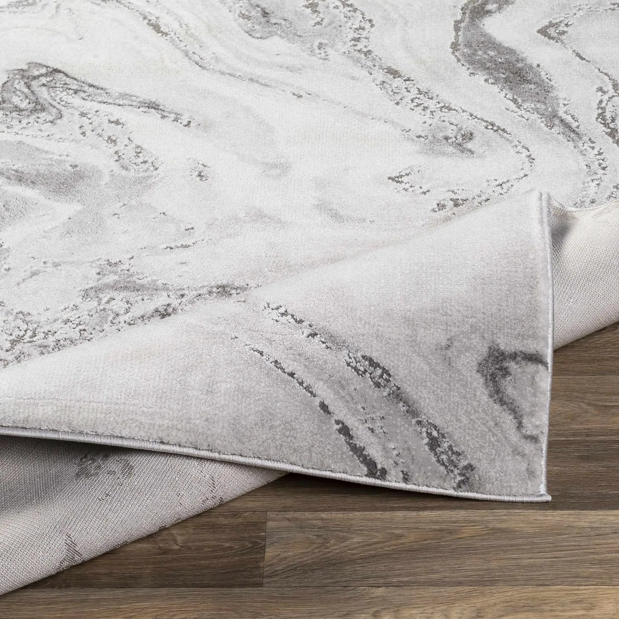 Moana Charcoal Marble Rug by Boutique Rugs