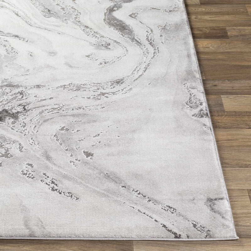 Moana Charcoal Marble Rug by Boutique Rugs