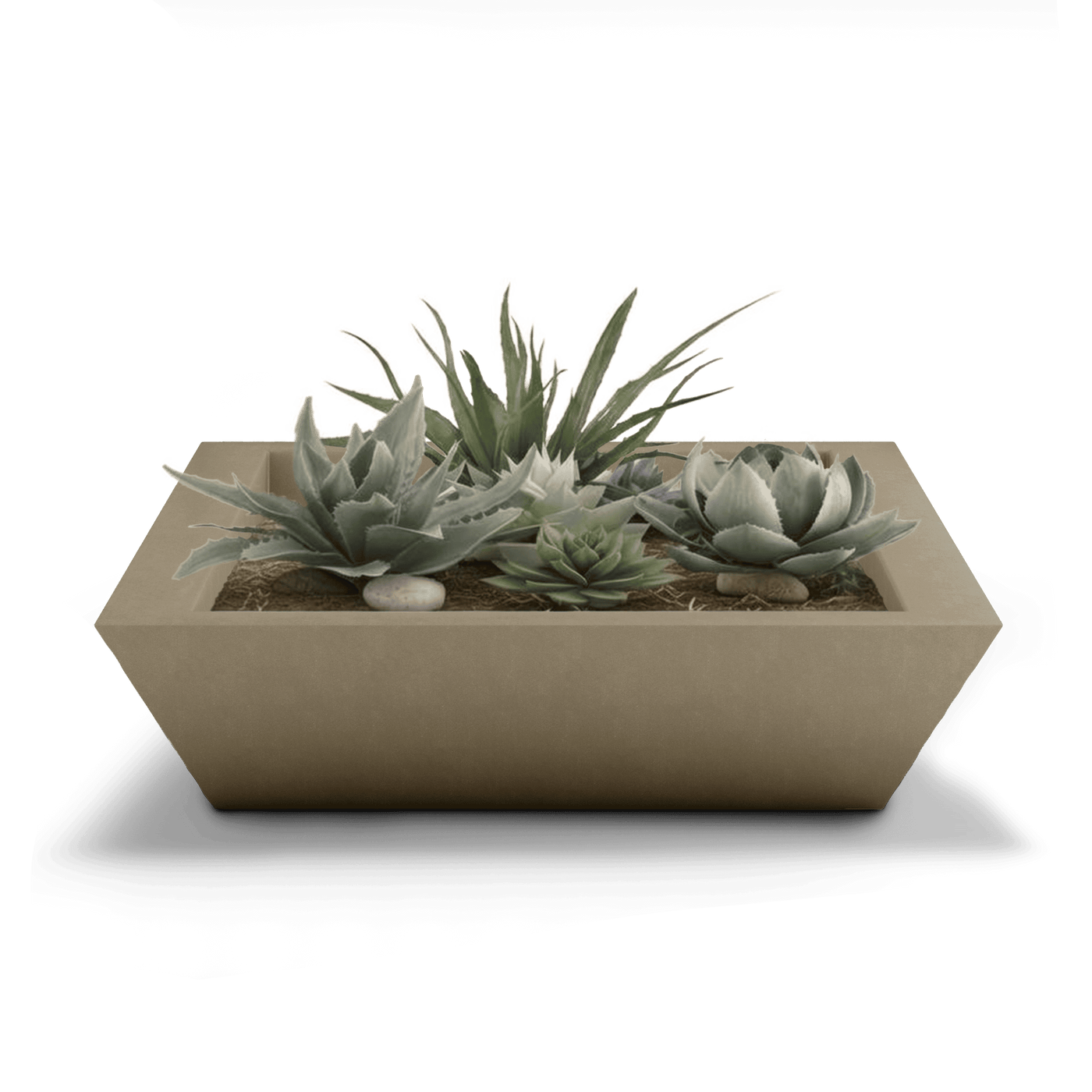 Newport Outdoor Shallow Planter by ModaConcrete - Direct source for architectural and precast concrete