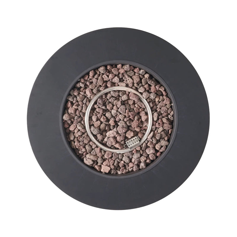 Alora Modern 32-Inch 40K BTU Round Iron Propane Fire Pit (SAK29102) by SAKSBY WHOLESALE