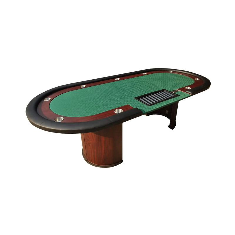 Modern 96-Inch Wooden Poker Table With U Shape Legs, Drop Box And Chips Tray (SAK83109) by SAKSBY WHOLESALE
