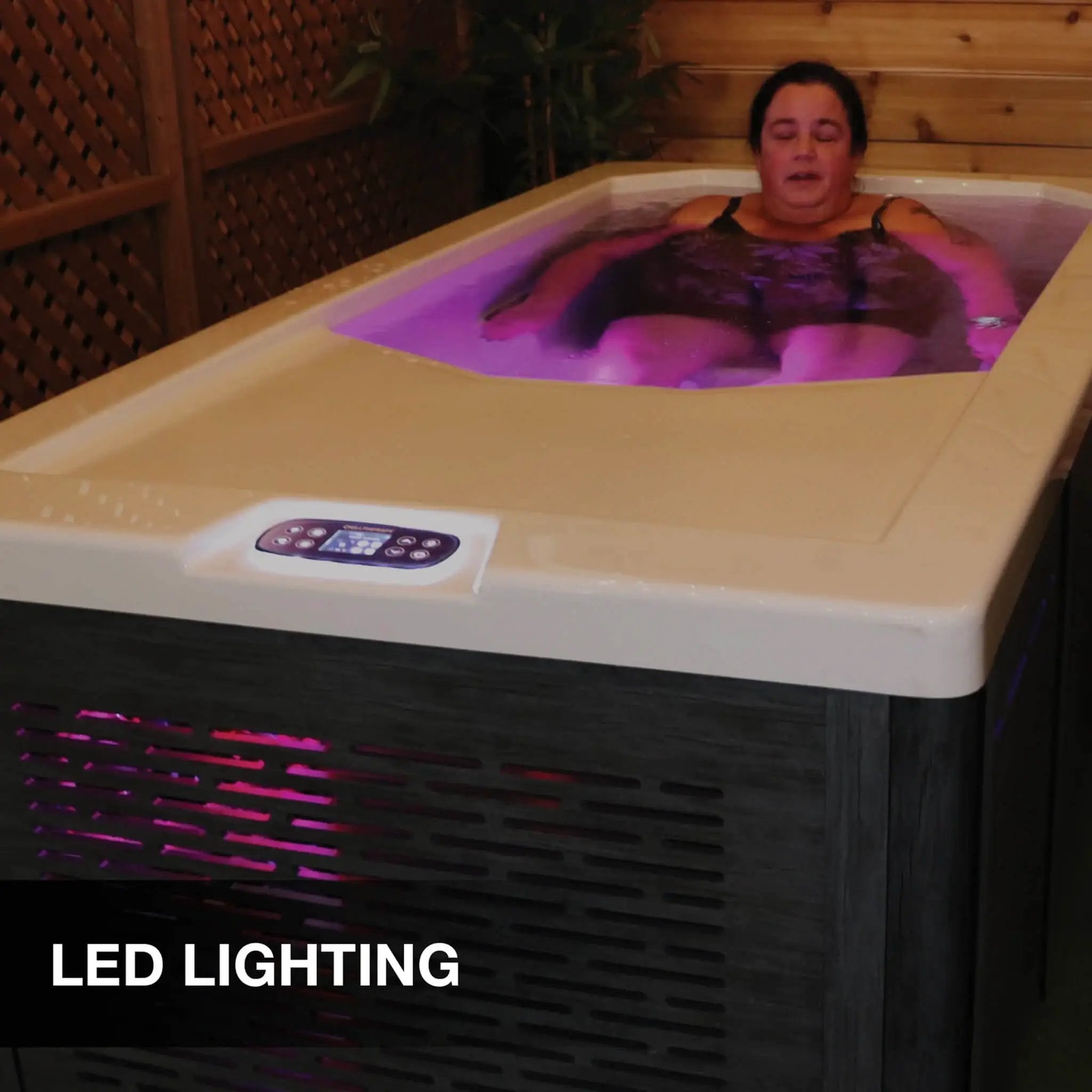 CSC 1000 Premium Cold Plunge Spa Tub With Built-In Ozone And Multi-Coloured Exterior Lighting (SAK37605) by SAKSBY WHOLESALE