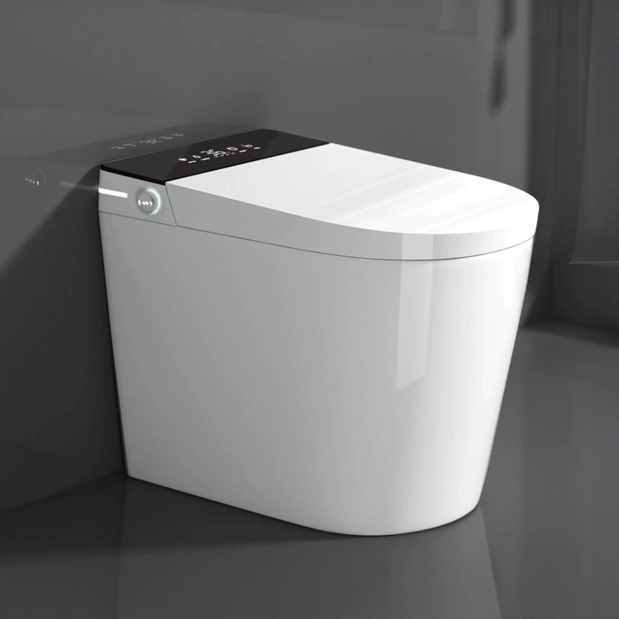 Nuvia Modern Compact Smart Tankless Toilet With Bidet, Auto Open, Auto Flush, Heated Seat And Air Dryer (SAK51990) by SAKSBY WHOLESALE