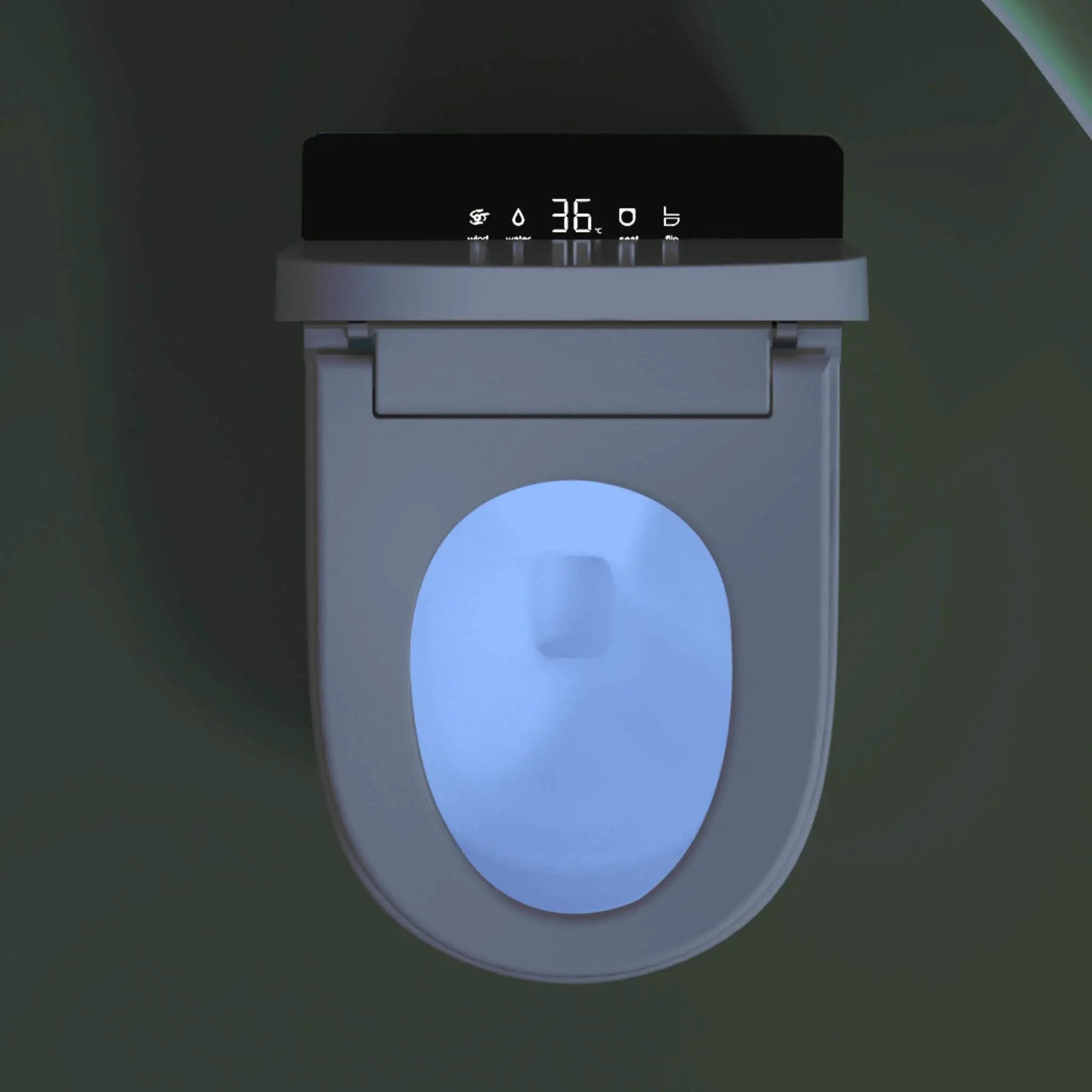Nuvia Modern Compact Smart Tankless Toilet With Bidet, Auto Open, Auto Flush, Heated Seat And Air Dryer (SAK51990) by SAKSBY WHOLESALE