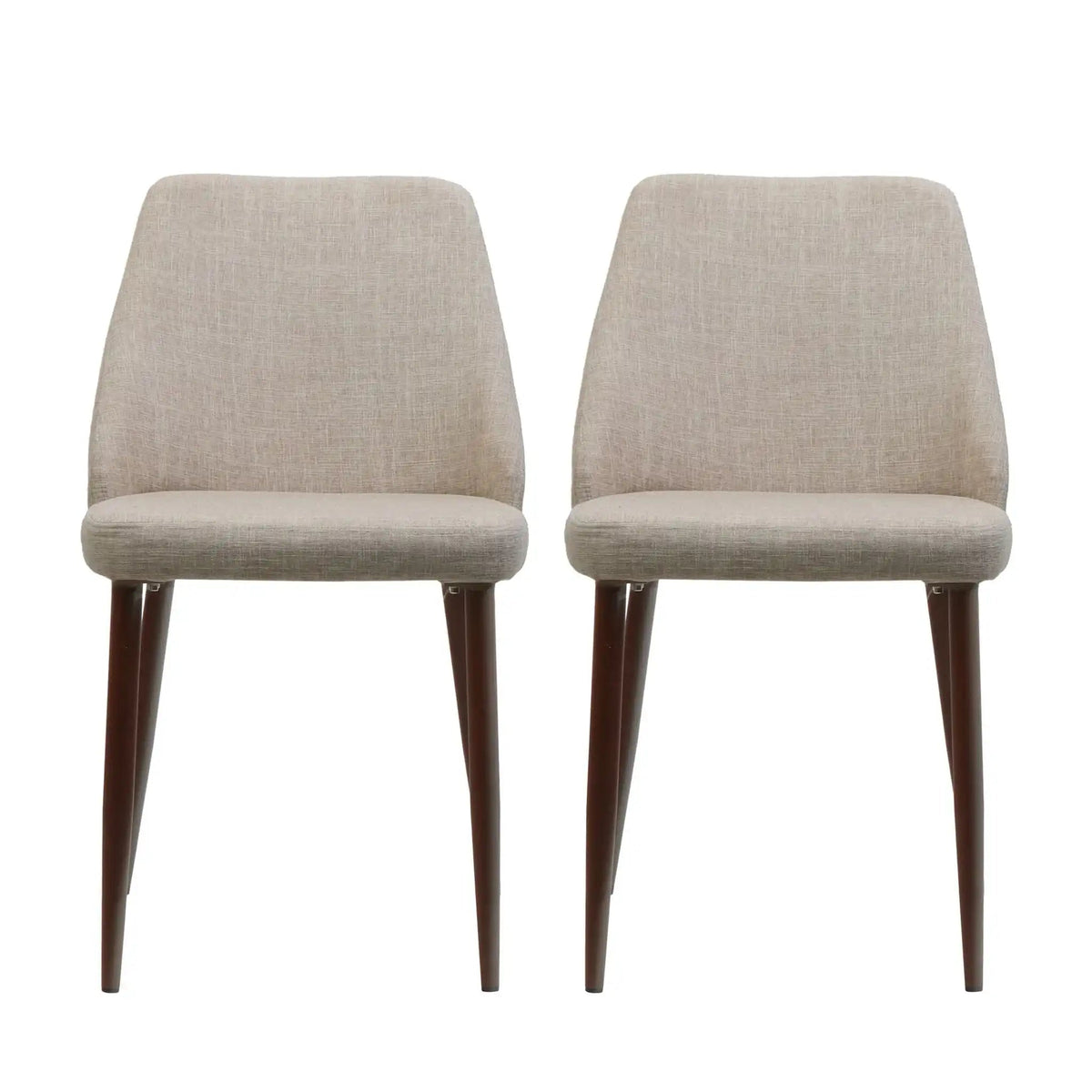 Modern Dining Chair with Iron Legs and Wood Finish - Dark Gray or Light Brown, photo 2 of 8