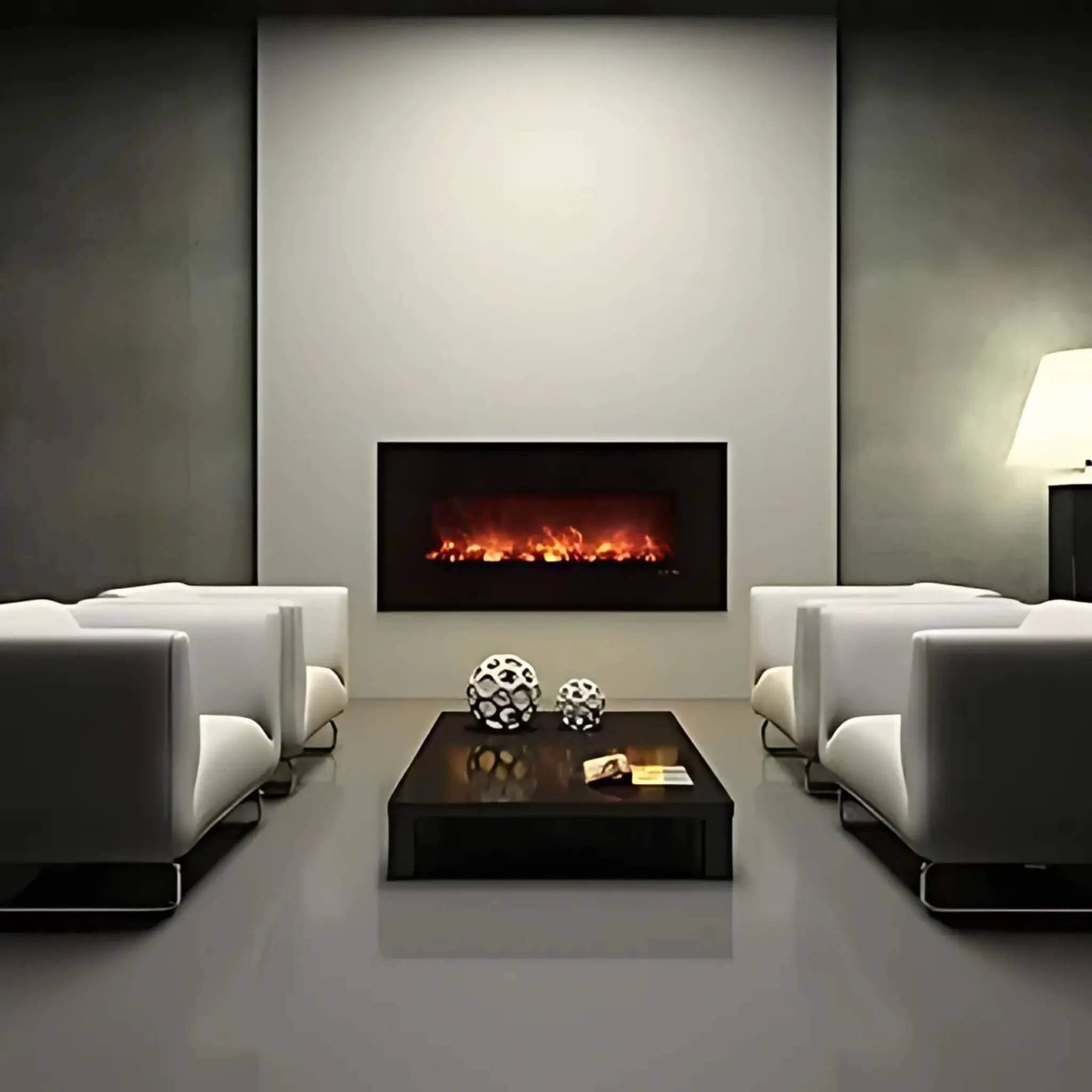 Modern Flames Ambiance 60-Inch Built-In Electric Fireplace With LED Flame Technology [AL60CLX2-G] (SAK12890) by SAKSBY WHOLESALE