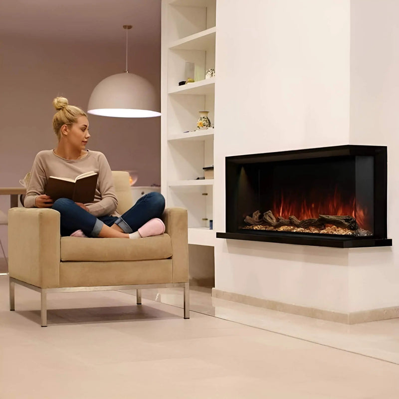 Modern Flames Landscape Pro Multi 56-Inch Linear Multi-Sided Electric Fireplace With Hybrid Flame Technology [LPM-5616V2] (SAK67390) by SAKSBY WHOLESALE