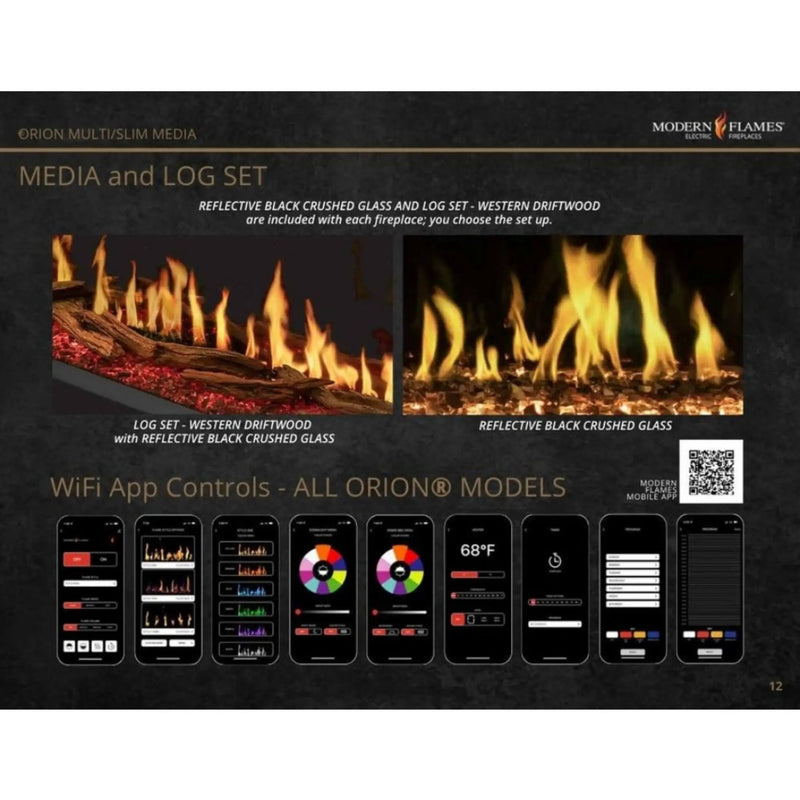 Modern Flames Orion Multi 100-Inch Heliovision Multi-Sided Electric Fireplace [OR100-MULTI] (SAK38017) by SAKSBY WHOLESALE