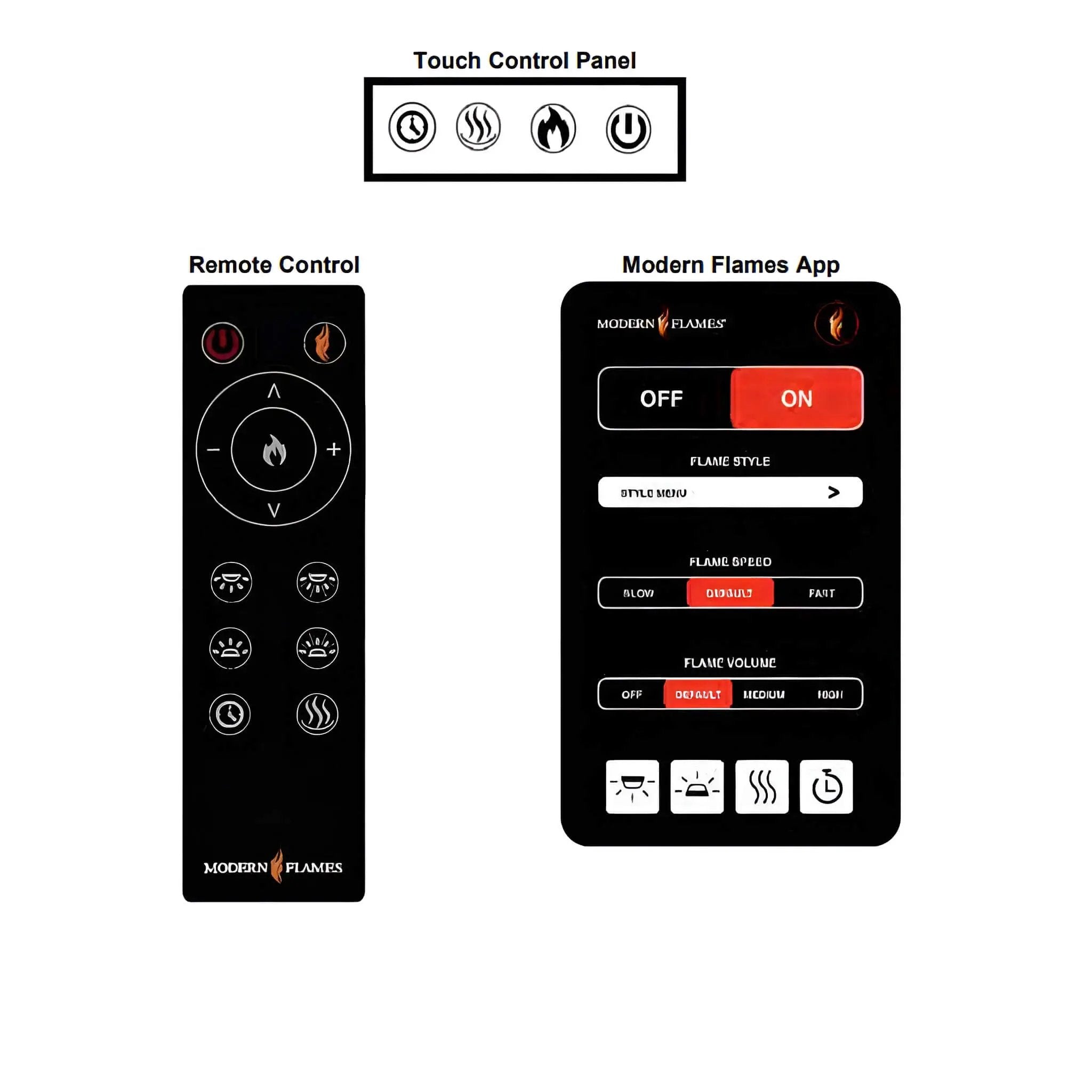 Modern Flames Orion Multi 76-Inch Heliovision Built-In Electric Fireplace [OR76-MULTI] (SAK93726) by SAKSBY WHOLESALE