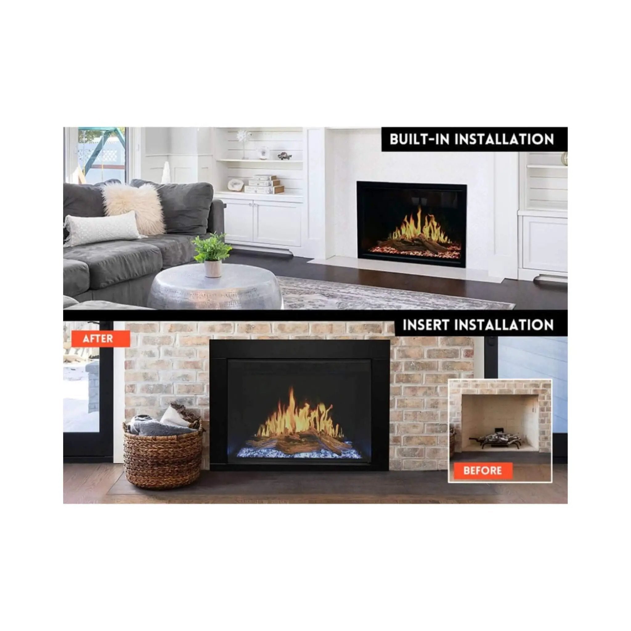 Modern Flames Orion Traditional 36-Inch Heliovision Electric Fireplace [OR36-TRAD] (SAK91024) by SAKSBY WHOLESALE
